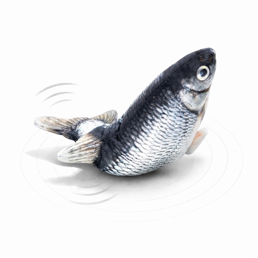 Wiggling Fish Cat Plush Toy